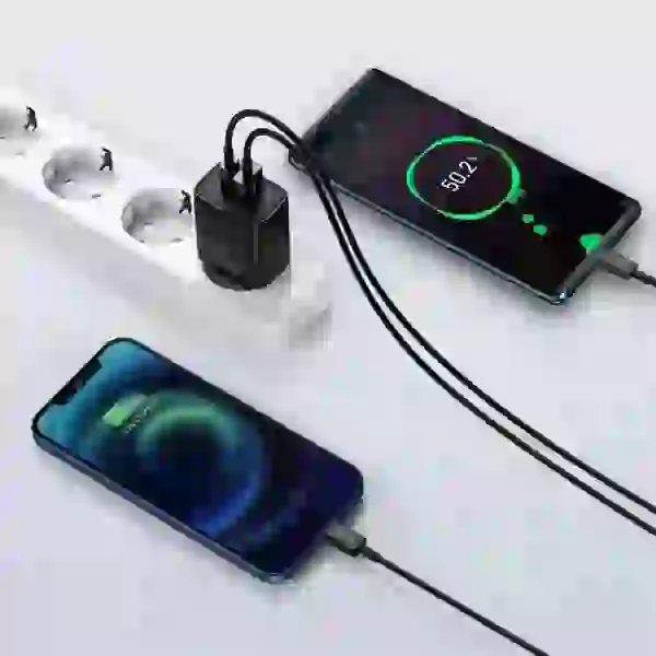 شارژر دیواری فست شارژ بیسوس Baseus Compact Quick Charger U+C PD QC CCCP20UE CCXJ-B01 EU توان 20 وات - Image 7