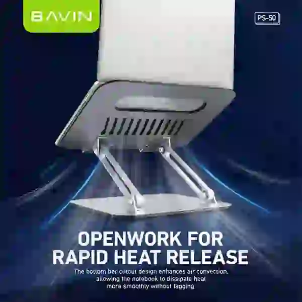 استند لپ تاپ باوین Bavin PS-50 بابازوی قابل تنظیم تا 180 درجه - Image 7