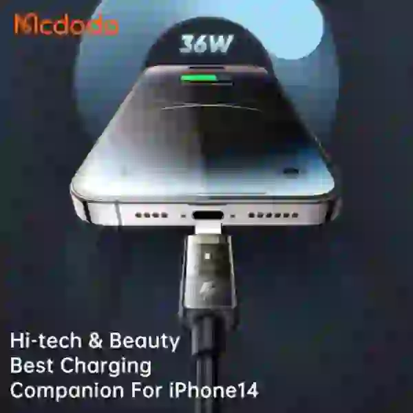 کابل Type C به لایتنینگ مک دودو Mcdodo CA-3160 طول 1.2 متر توان 36 وات - Image 5