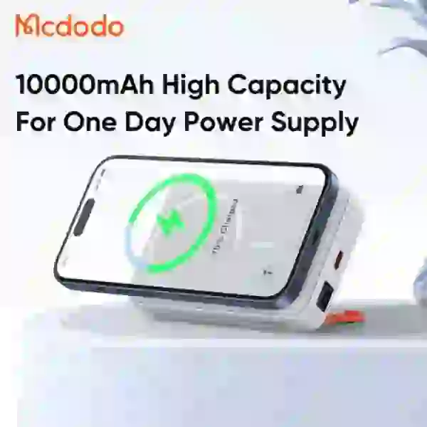 پاوربانک وایرلس 10000 مگنتی مک دودو Mcdodo MC-5100 توان 20 وات - Image 5
