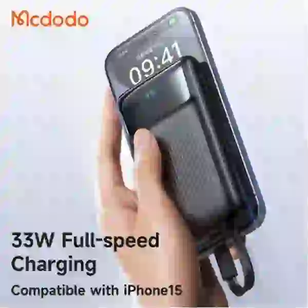 پاوربانک 10000 مک دودو Mcdodo MC-0231 توان 33 وات همراه با کابل شارژ - Image 5