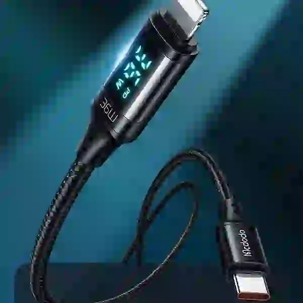 کابل لایتنینگ به Type C مک دودو Mcdodo CA-1030 Digital HD PD Data cable طول 1.2 متر توان 36 وات - Image 9