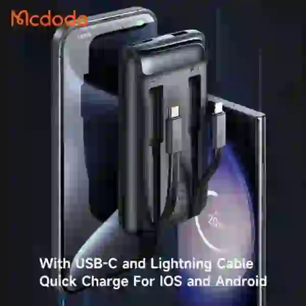 پاوربانک 10000 مک دودو Mcdodo MC-0231 توان 33 وات همراه با کابل شارژ - Image 8