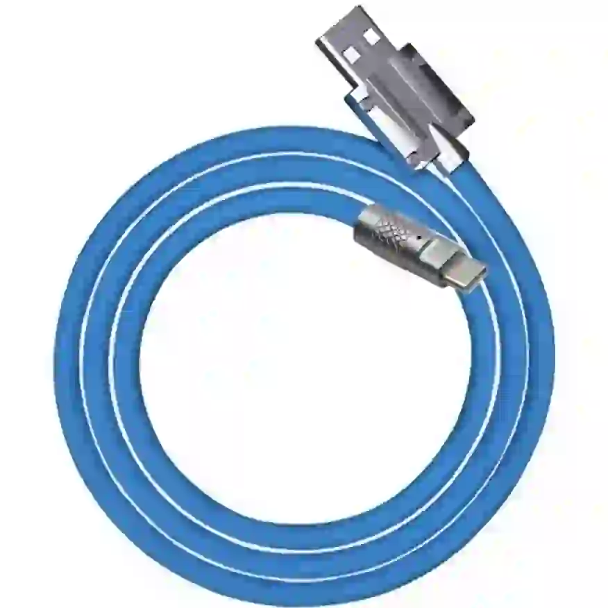 کابل شارژر میکرو سوپر فست شارژ CABLE SUPER FAST CHARGER MICRO 120W چراغدار سیلیکونی - Image 4