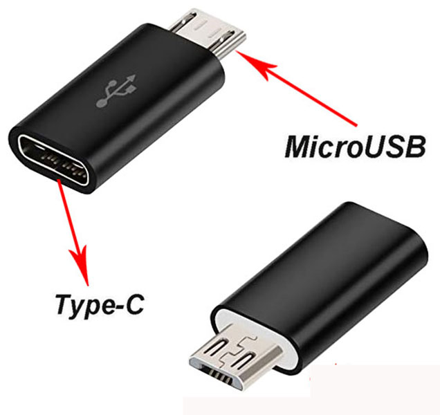 مبدل شارژر type-c به micro usb